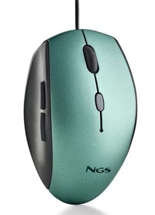 Ratón Ergonómico NGS Moth Ice/ Hasta 1600 DPI/ Verde Hielo - Tiensol