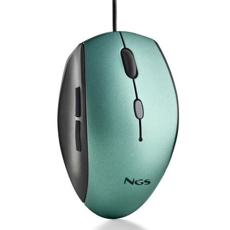 Ratón Ergonómico NGS Moth Ice/ Hasta 1600 DPI/ Verde Hielo - Tiensol