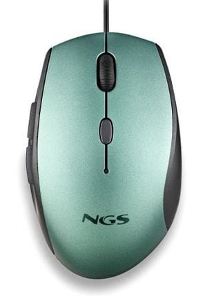 Ratón Ergonómico NGS Moth Ice/ Hasta 1600 DPI/ Verde Hielo - Tiensol