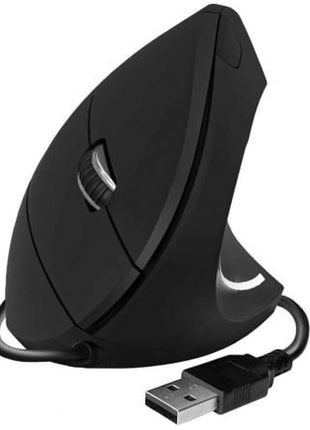 Ratón Ergonómico Subblim Glide Vertical Ergo Wired/ Hasta 1600 DPI/ Negro - Tiensol