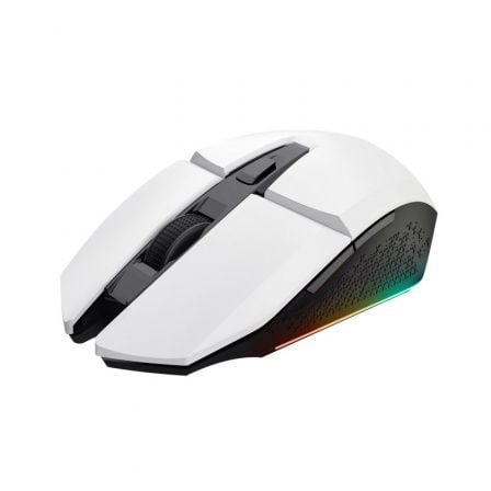 Ratón Gaming Inalámbrico Trust Gaming GXT 110 Felox/ Batería recargable/ Hasta 4800 DPI/ Blanco - Tiensol