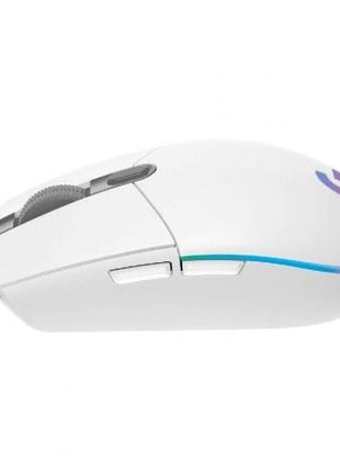 Ratón Gaming Logitech G102 Lightsync/ Hasta 8000 DPI/ Blanco - Tiensol