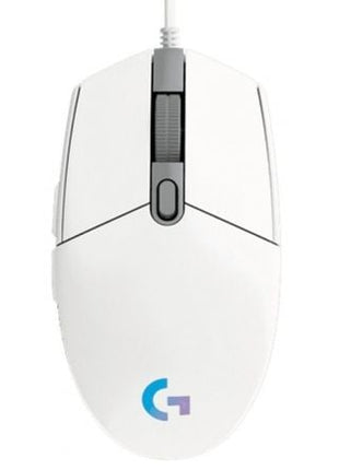 Ratón Gaming Logitech G102 Lightsync/ Hasta 8000 DPI/ Blanco - Tiensol