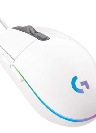 Ratón Gaming Logitech G102 Lightsync/ Hasta 8000 DPI/ Blanco - Tiensol