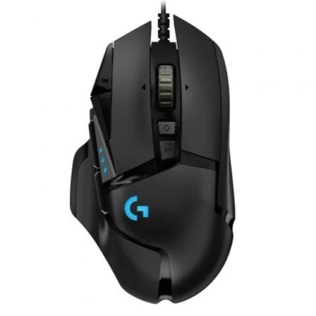 Ratón Gaming Logitech G502 Hero/ Hasta 25600 DPI/ Negro - Tiensol