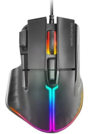 Ratón Gaming Mars Gaming MM - XT/ Hasta 12800DPI/ Negro - Tiensol