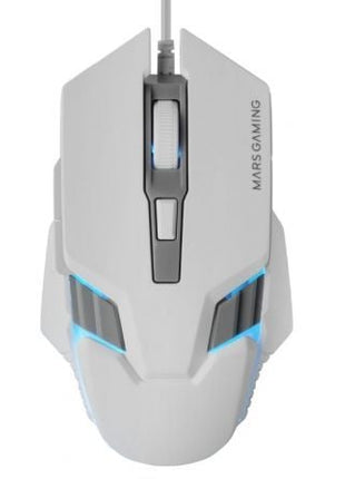 Ratón Gaming Mars Gaming MM024/ Hasta 4000 DPI/ Blanco - Tiensol