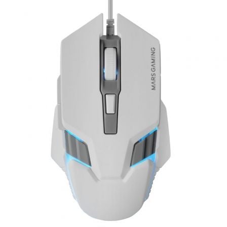 Ratón Gaming Mars Gaming MM024/ Hasta 4000 DPI/ Blanco - Tiensol