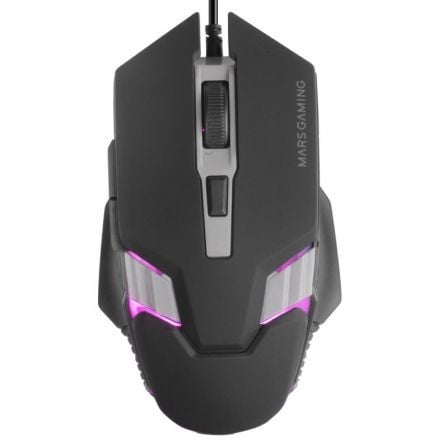 Ratón Gaming Mars Gaming MM024/ Hasta 4000 DPI/ Negro - Tiensol