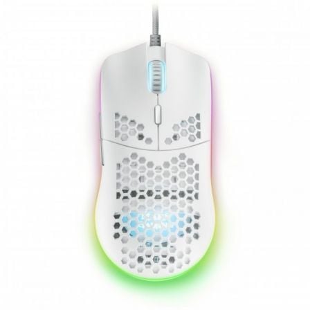 Ratón Gaming Mars Gaming MMAXW/ Hasta 12400DPI/ Blanco - Tiensol