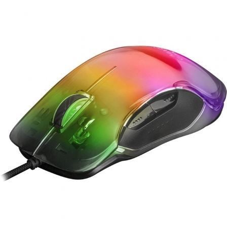 Ratón Gaming Mars Gaming MMGLOW/ Hasta 12800DPI/ Negro - Tiensol