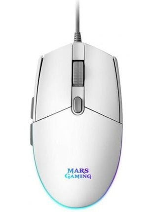 Ratón Gaming Mars Gaming MMGW/ Hasta 3200 DPI/ Blanco - Tiensol