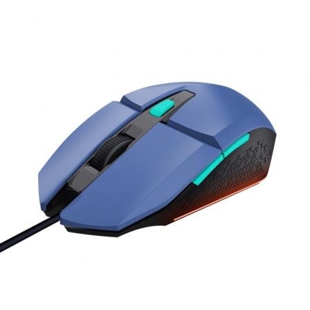 Ratón Gaming Trust Gaming GXT 109 Felox/ Hasta 6400 DPI/ Azul - Tiensol