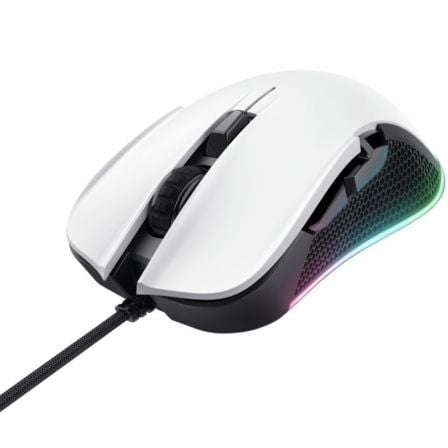 Ratón Gaming Trust Gaming GXT 922 YBAR/ Hasta 7200 DPI / Blanco - Tiensol