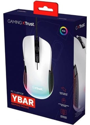 Ratón Gaming Trust Gaming GXT 922 YBAR/ Hasta 7200 DPI / Blanco - Tiensol