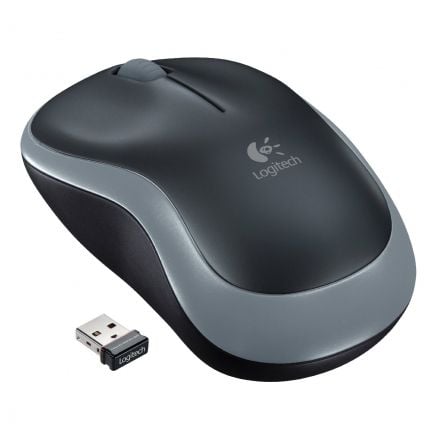 Ratón Inalámbrico Logitech M185/ Hasta 1000 DPI/ Gris - Tiensol