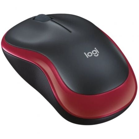 Ratón Inalámbrico Logitech M185/ Hasta 1000 DPI/ Rojo - Tiensol