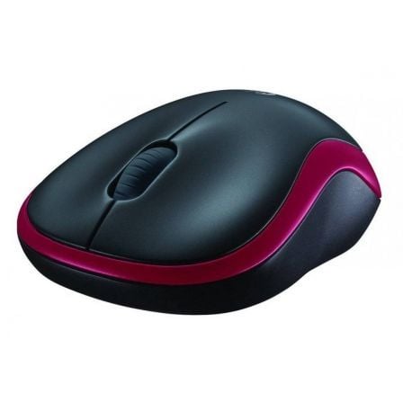 Ratón Inalámbrico Logitech M185/ Hasta 1000 DPI/ Rojo / M185 - Tiensol