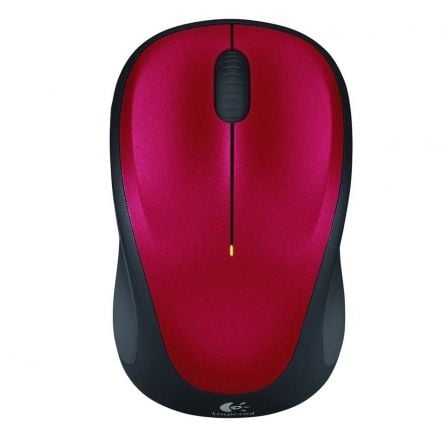 Ratón Inalámbrico Logitech M235/ Hasta 1000 DPI/ Rojo - Tiensol