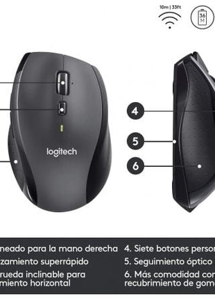 Ratón Inalámbrico Logitech Marathon M705/ Hasta 1000 DPI - Tiensol