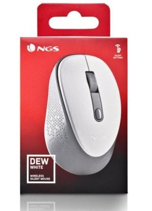 Ratón Inalámbrico NGS Dew White/ Hasta 1600 DPI/ Blanco - Tiensol