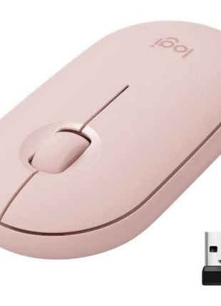 Ratón Inalámbrico por Bluetooth/ 2.4GHz Logitech Pebble M350/ Hasta 1000 DPI/ Rosa - Tiensol