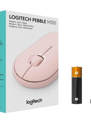 Ratón Inalámbrico por Bluetooth/ 2.4GHz Logitech Pebble M350/ Hasta 1000 DPI/ Rosa - Tiensol