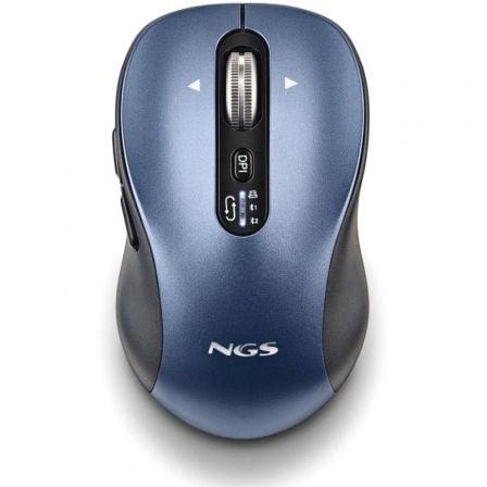 Ratón Inalámbrico por Bluetooth NGS Infinity - RB/ Batería recargable/ Hasta 3200 DPI/ Azul - Tiensol