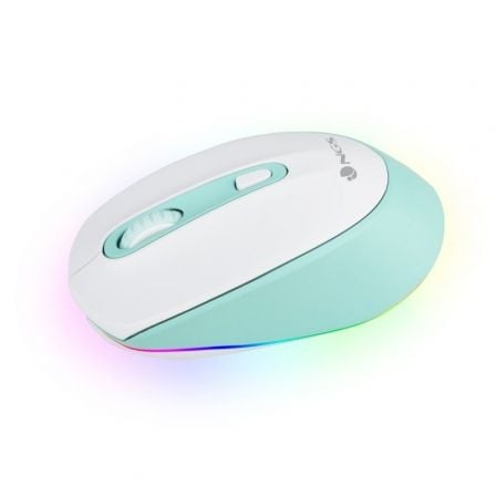 Ratón Inalámbrico por Bluetooth NGS Smog Mint - RB/ Batería recargable/ Hasta 2400 DPI/ Verde Menta - Tiensol