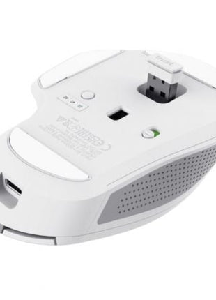 Ratón Inalámbrico por Bluetooth Trust Ozaa+/ Batería recargable/ Hasta 3200 DPI/ Blanco - Tiensol