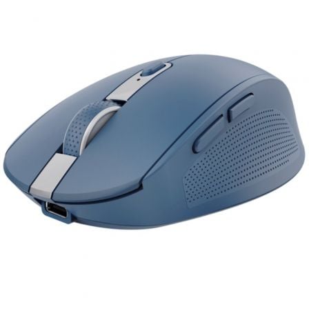 Ratón Inalámbrico por Bluetooth Trust Ozaa Compact Wireless/ Batería recargable/ Hasta 3200 DPI/ Azul - Tiensol