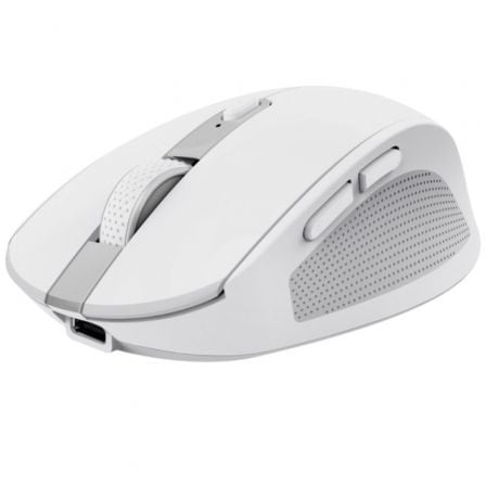 Ratón Inalámbrico por Bluetooth Trust Ozaa Compact Wireless/ Batería recargable/ Hasta 3200 DPI/ Blanco - Tiensol