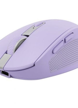 Ratón Inalámbrico por Bluetooth Trust Ozaa Compact Wireless/ Batería recargable/ Hasta 3200 DPI/ Morado - Tiensol