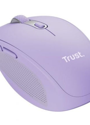 Ratón Inalámbrico por Bluetooth Trust Ozaa Compact Wireless/ Batería recargable/ Hasta 3200 DPI/ Morado - Tiensol