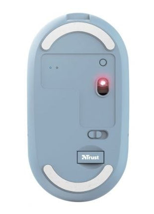 Ratón Inalámbrico por Bluetooth Trust Puck/ Batería recargable/ Hasta 1600 DPI/ Azul - Tiensol