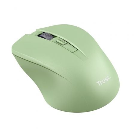 Ratón Inalámbrico Trust Mydo Silent Wireless/ Hasta 1800 DPI/ Verde - Tiensol