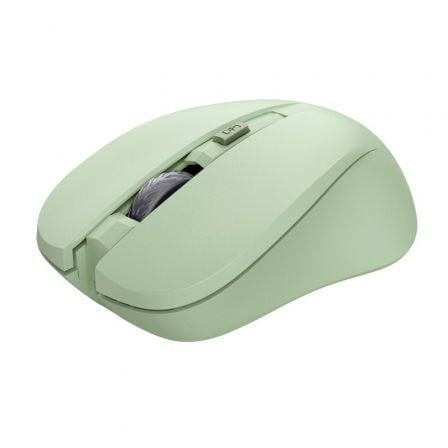 Ratón Inalámbrico Trust Mydo Silent Wireless/ Hasta 1800 DPI/ Verde - Tiensol