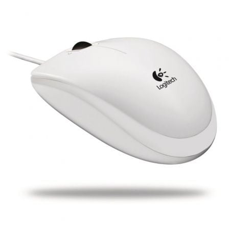 Ratón Logitech B100/ Hasta 800 DPI/ Blanco - Tiensol