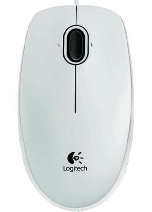 Ratón Logitech B100/ Hasta 800 DPI/ Blanco - Tiensol