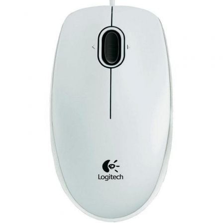 Ratón Logitech B100/ Hasta 800 DPI/ Blanco - Tiensol