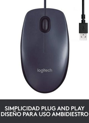 Ratón Logitech B100 OEM/ Hasta 800 DPI - Tiensol