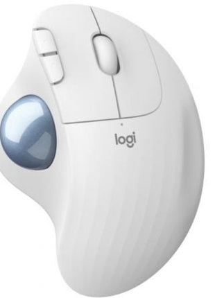 Ratón Trackball Inalámbrico por Bluetooth Logitech ERGO M575/ Hasta 2000 DPI/ Blanco Crudo - Tiensol