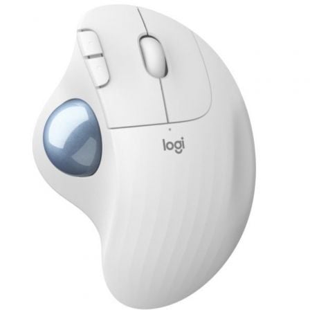 Ratón Trackball Inalámbrico por Bluetooth Logitech ERGO M575/ Hasta 2000 DPI/ Blanco Crudo - Tiensol