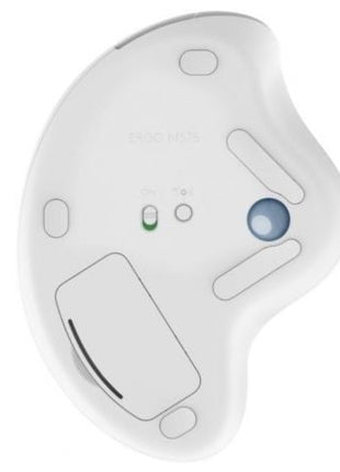 Ratón Trackball Inalámbrico por Bluetooth Logitech ERGO M575/ Hasta 2000 DPI/ Blanco Crudo - Tiensol