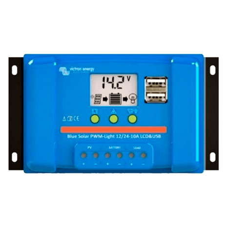 Regulador de Carga PWM Victron BlueSolar LCD&USB 12/24 - 10 - Tiensol