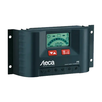 Regulador PWM Steca PR1010 12/24V con Pantalla - Reguladores de Carga PWM
