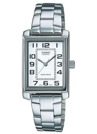 Reloj Analógico Casio Collection Women LTP - 1234PD - 7BEG/ 32mm/ Plata y Blanco - Tiensol