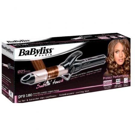 Rizador para el Pelo BaByliss Pro 180 Sublim'Touch C325E/ Negro y Rosa - Tiensol