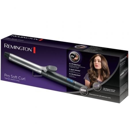 Rizador para el Pelo Remington Pro Soft Curl CI6525/ Negro y Plata - Tiensol