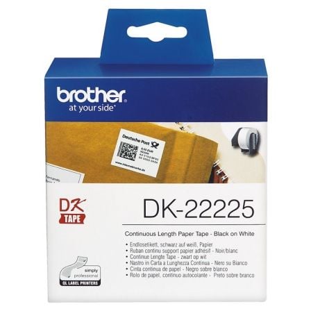 Rollo de Papel Continuo Original Brother DK - 22225 - Tiensol